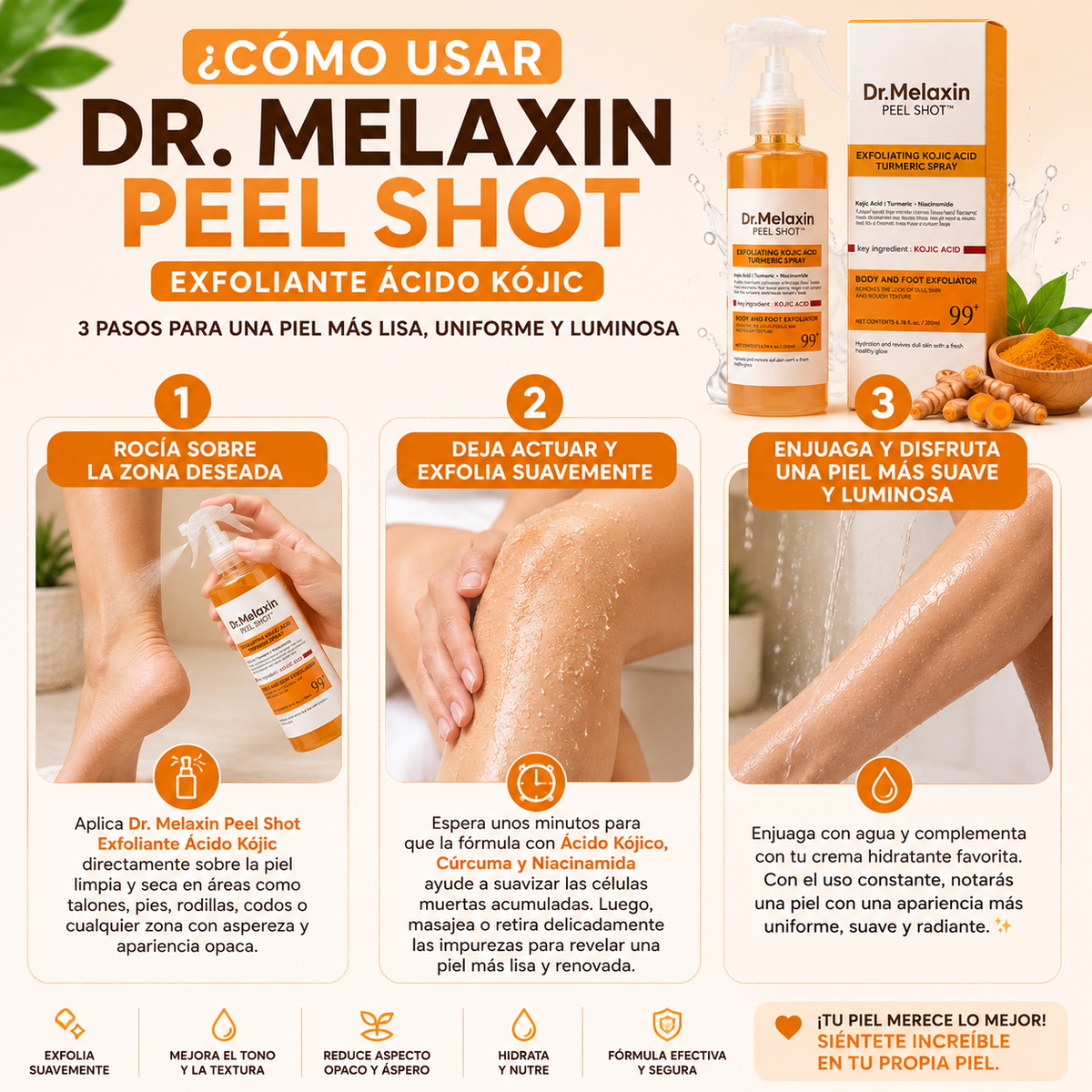 Oferta!! Dr. Melaxin - Despigmentante Corporal para una Piel Más Clara y Uniforme