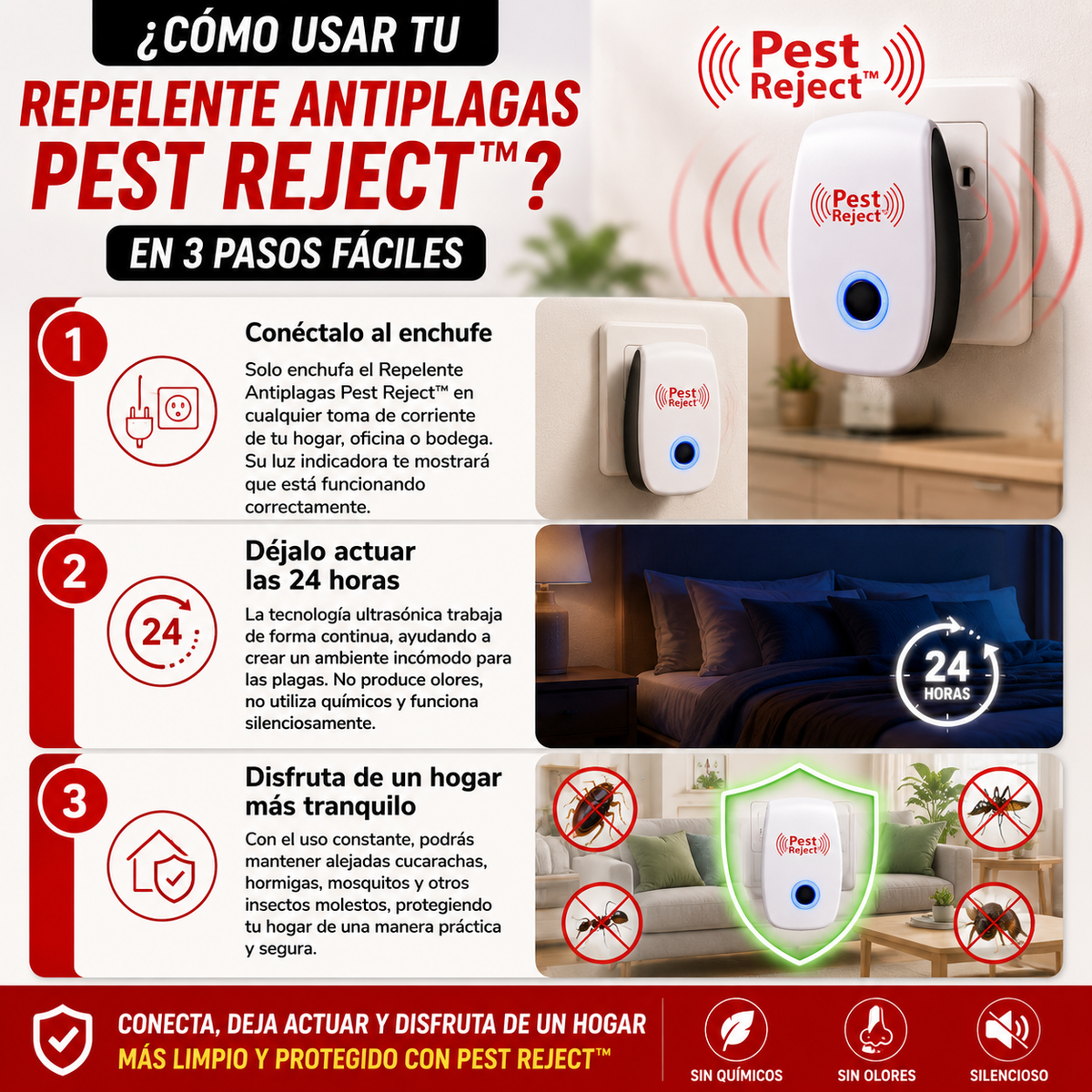 2x1 Pest Reject - Repelente Anti-Plagas