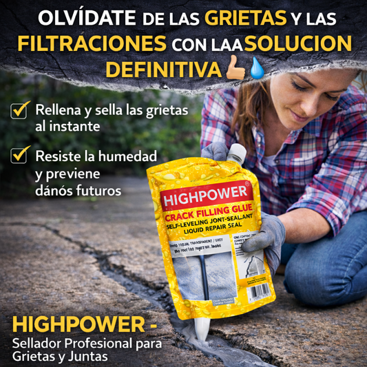 HIGHPOWER – Sellador Profesional para Grietas y Juntas