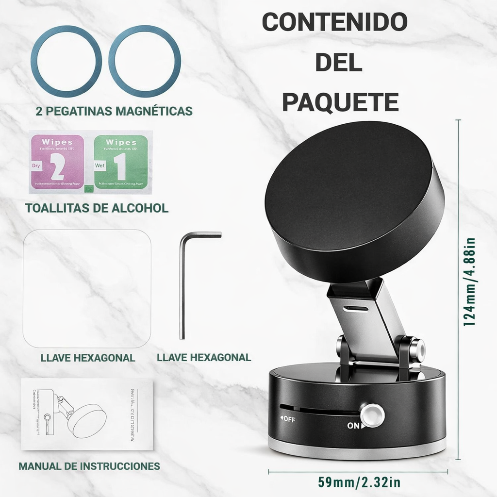 Soporte Magnético para Celular Rotación 360°