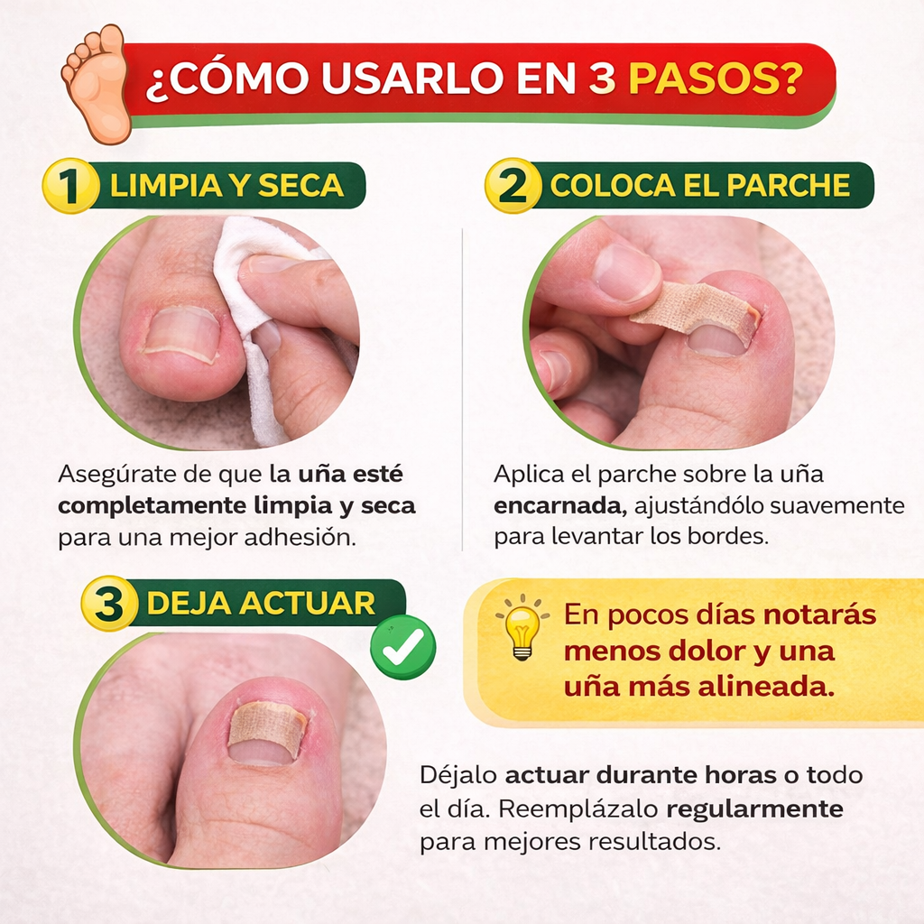 Parche Corrector de Uñas (50 Unidades)