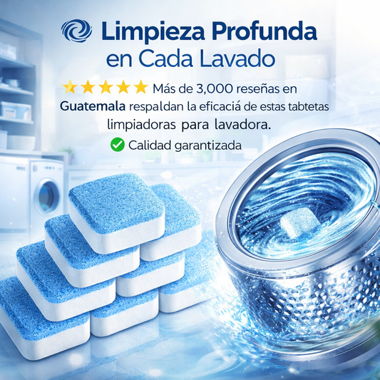 Max Home - Tabletas Limpiadoras de Lavadoras (12 Piezas)