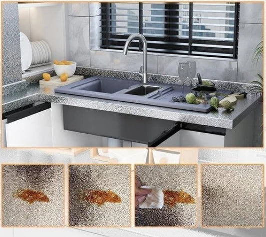 Protector de Aluminio con Adhesivo para cocina (AntiGrasa)