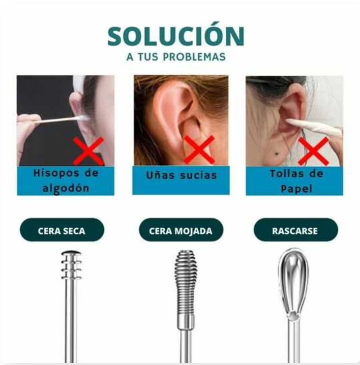 OFERTA 2x1  HOY⭐ Kit Limpiador de Oídos
