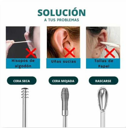 OFERTA 2x1  HOY⭐ Kit Limpiador de Oídos
