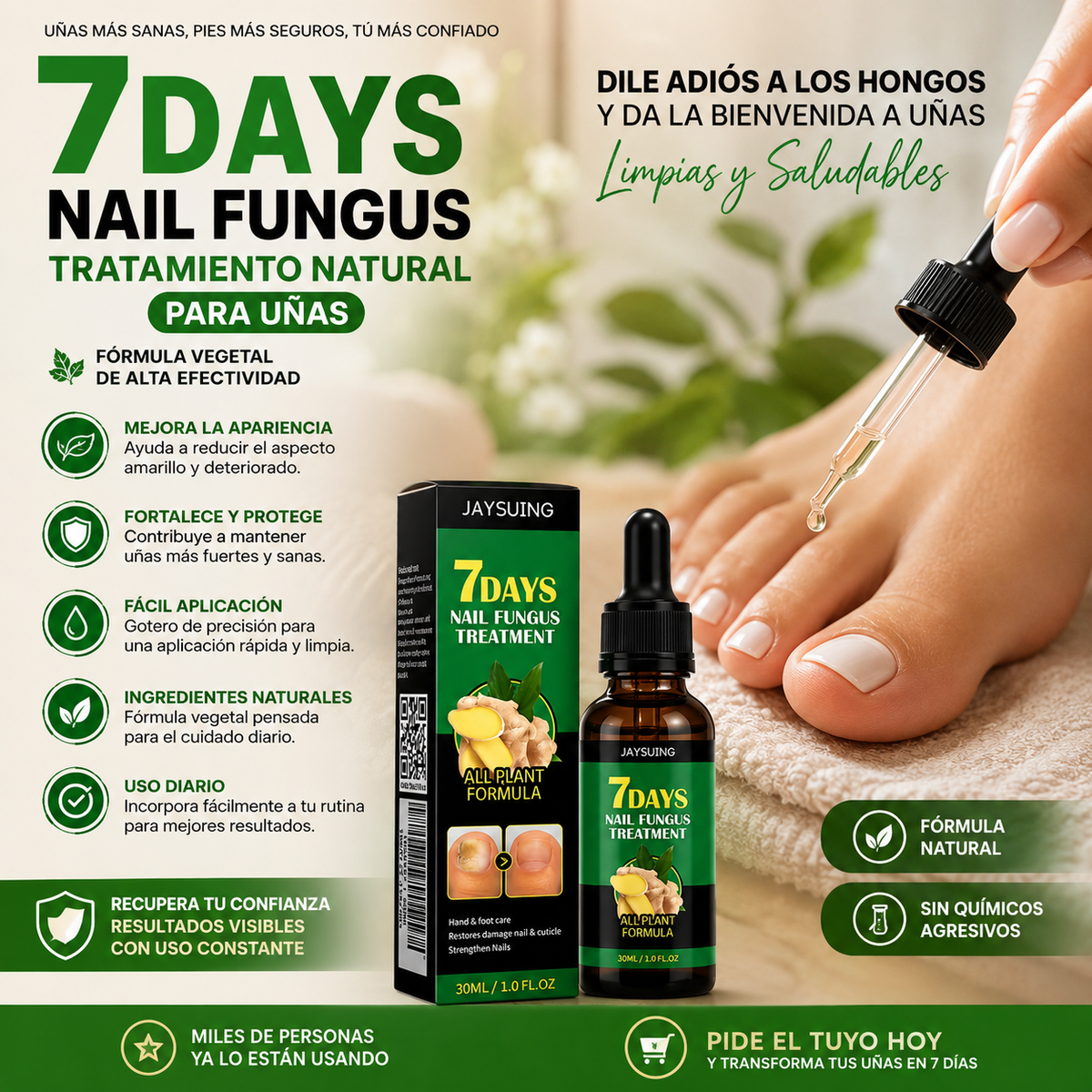 AntiHongos Tratamiento de 7 Dias Nail Fungus
