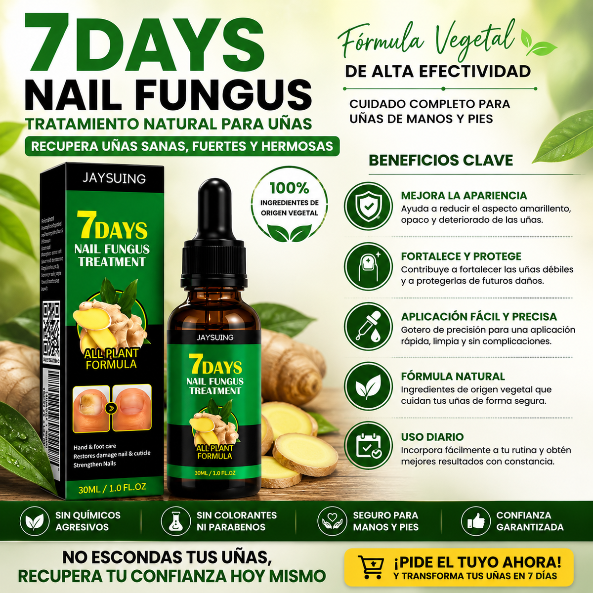 AntiHongos Tratamiento de 7 Dias Nail Fungus