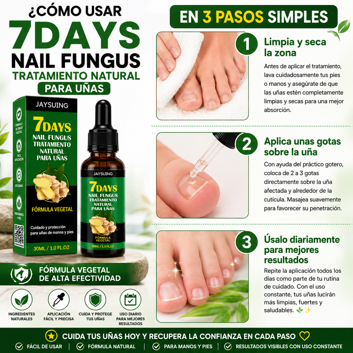 AntiHongos Tratamiento de 7 Dias Nail Fungus