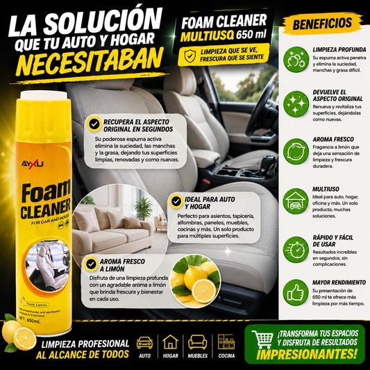 Espuma Limpiadora Multiusos "Foam Cleaner" 650ml