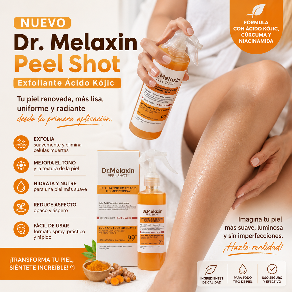 Oferta!! Dr. Melaxin - Despigmentante Corporal para una Piel Más Clara y Uniforme