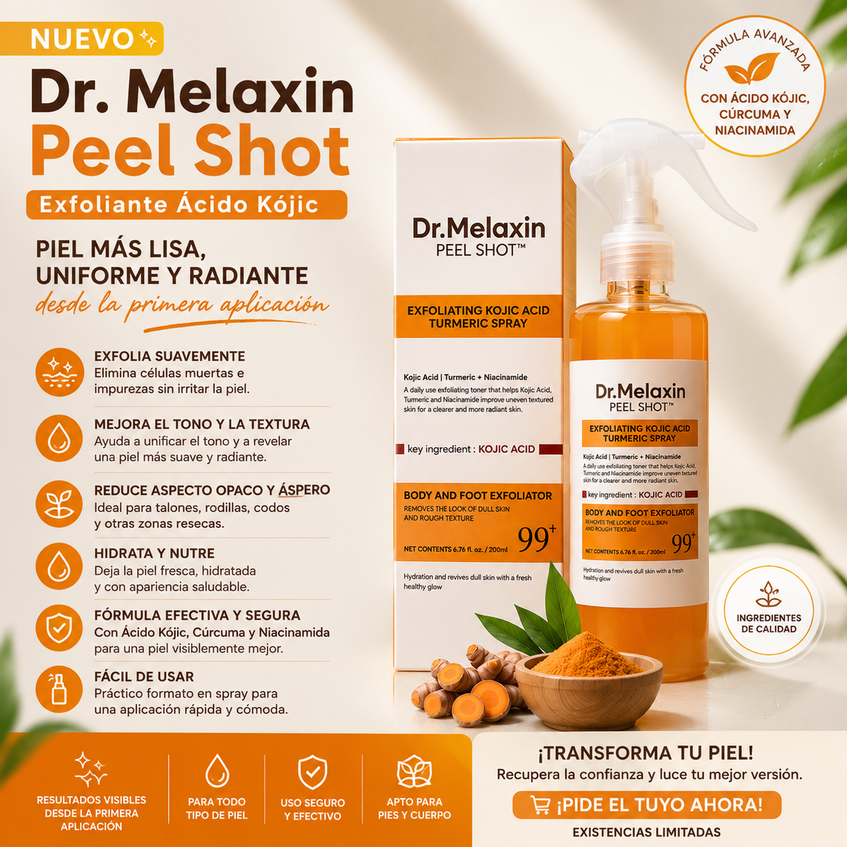 Oferta!! Dr. Melaxin - Despigmentante Corporal para una Piel Más Clara y Uniforme