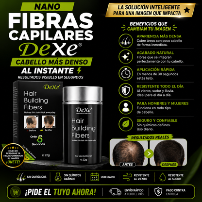 Nano Fibras Capilares DeXe - Para el Aumento del Cabello