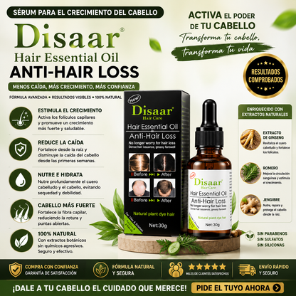 Sérum para el Crecimiento del Cabello Disaar Hair Essential Oil Anti-Hair Loss