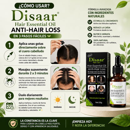 Sérum para el Crecimiento del Cabello Disaar Hair Essential Oil Anti-Hair Loss