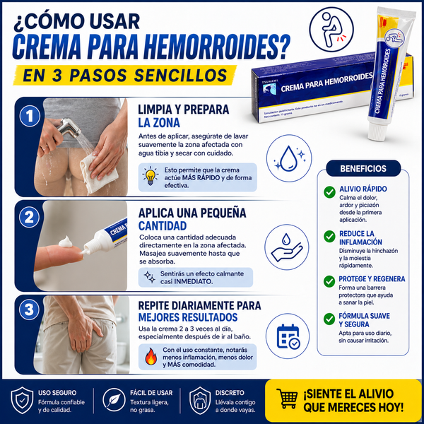 Crema Alivio Hemorroidal Rápida Max