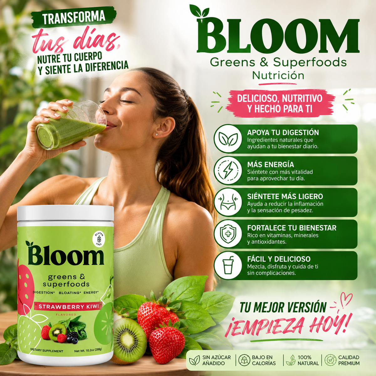 BLOOM Greens & Superfoods Nutrición