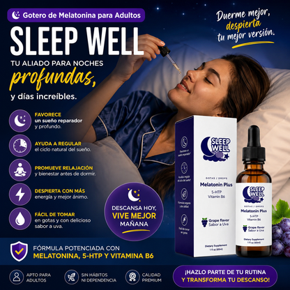 Gotero de Melatonina para Adultos Sleep Well