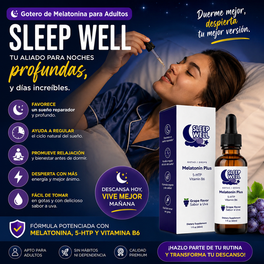 Gotero de Melatonina para Adultos Sleep Well