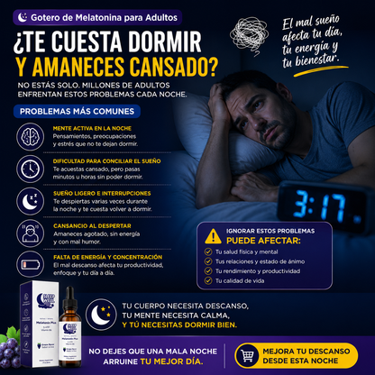 Gotero de Melatonina para Adultos Sleep Well