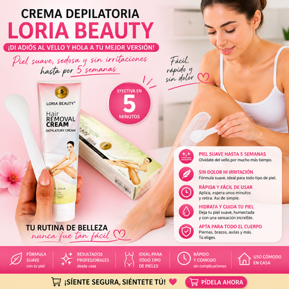 2x1 Crema Depilatoria Loria Beauty