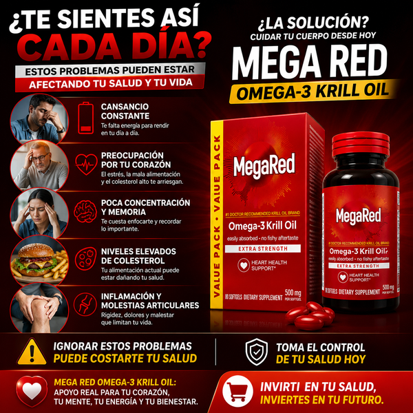 MegaRed Krill Corazón Fuerte Diario