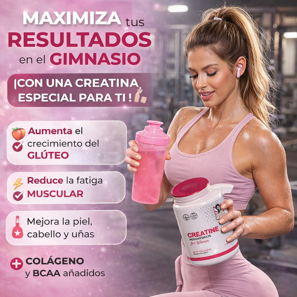 Creatina Monohidratada con Colágeno - Potencia tu Rutina para Resultados más Rápidos
