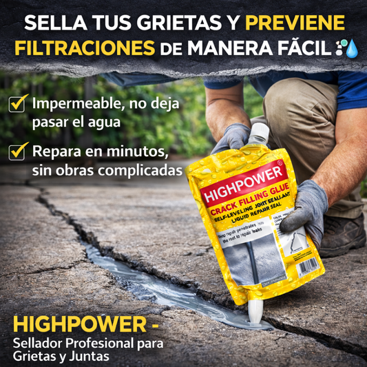 HIGHPOWER – Sellador Profesional para Grietas y Juntas