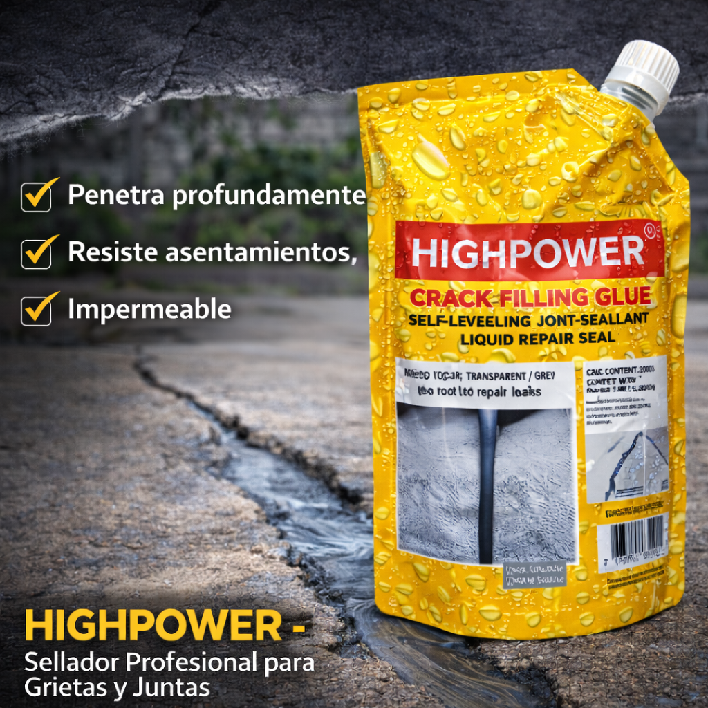 HIGHPOWER – Sellador Profesional para Grietas y Juntas