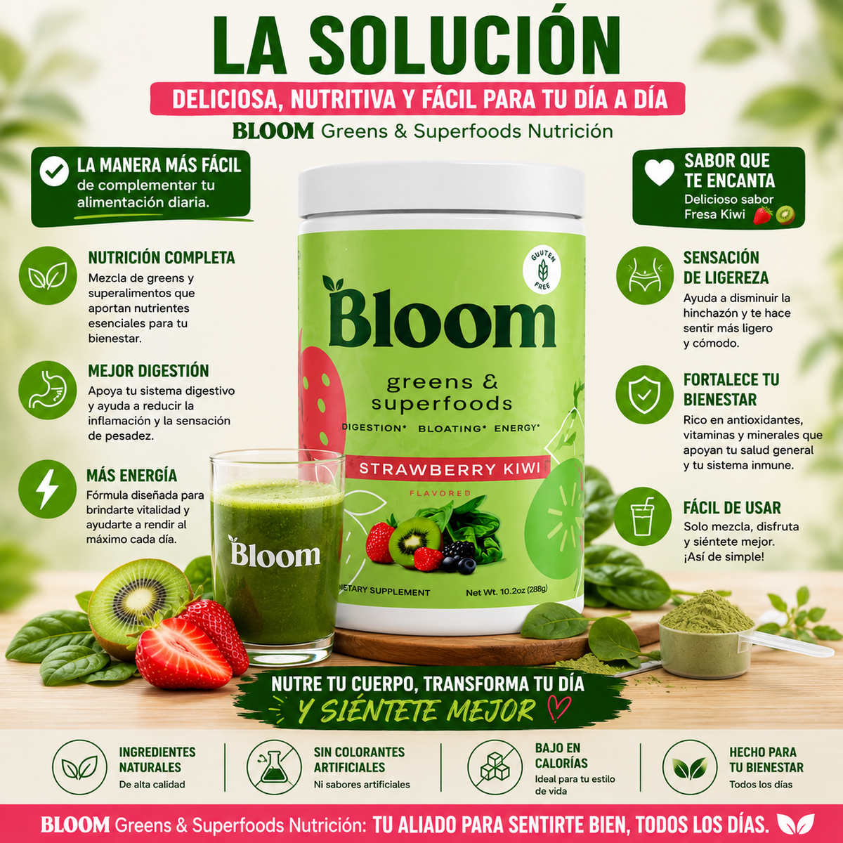 BLOOM Greens & Superfoods Nutrición