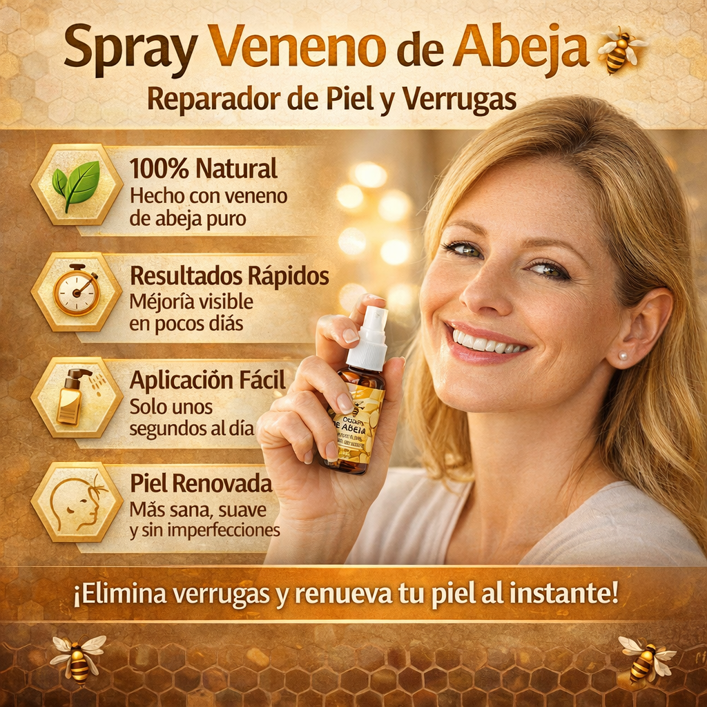 Spray Veneno de Abeja Reparador de Piel y Verrugas