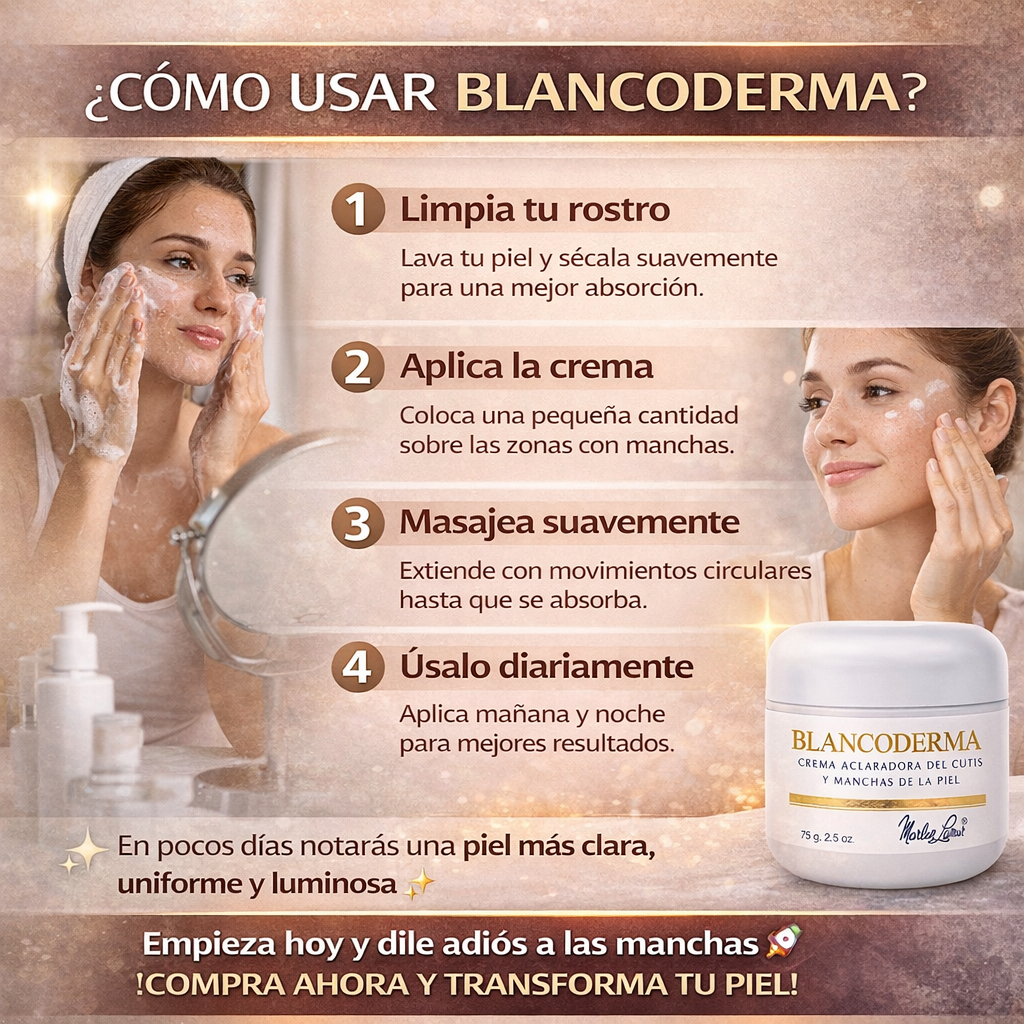Blancoderma Crema Aclaradora del Cutis y Manchas en la Piel