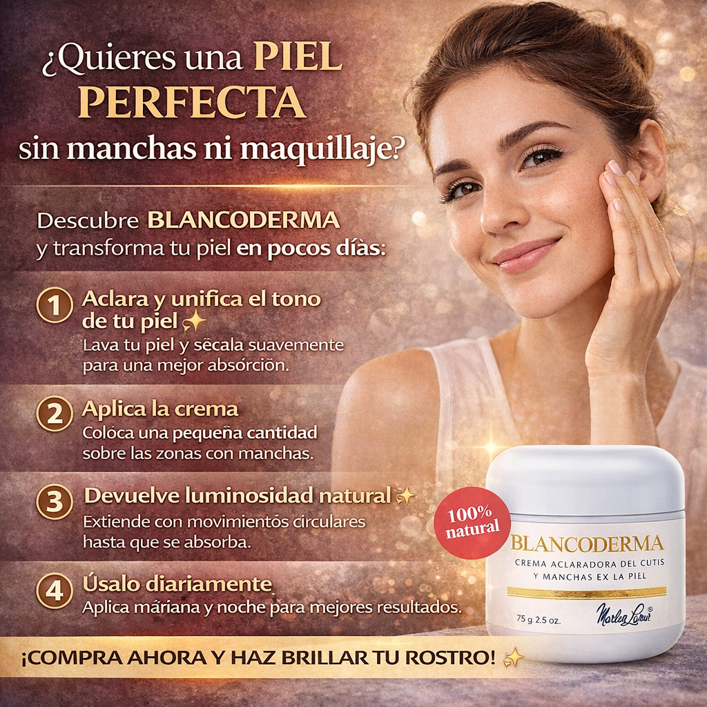 Blancoderma Crema Aclaradora del Cutis y Manchas en la Piel