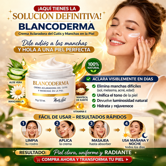 Blancoderma Crema Aclaradora del Cutis y Manchas en la Piel