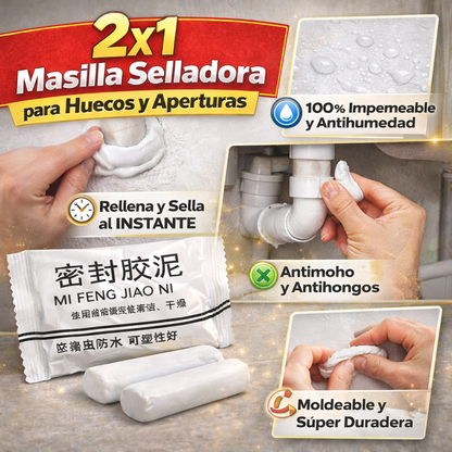 2x1 Masilla Selladora para Huecos y Aperturas