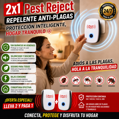 2x1 Pest Reject - Repelente Anti-Plagas