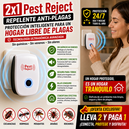 2x1 Pest Reject - Repelente Anti-Plagas
