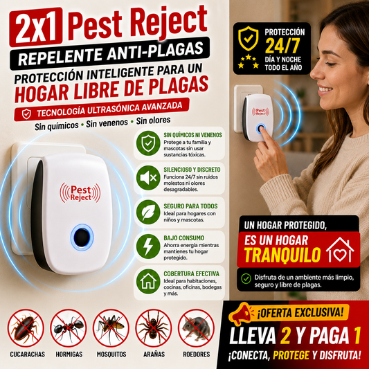 2x1 Pest Reject - Repelente Anti-Plagas