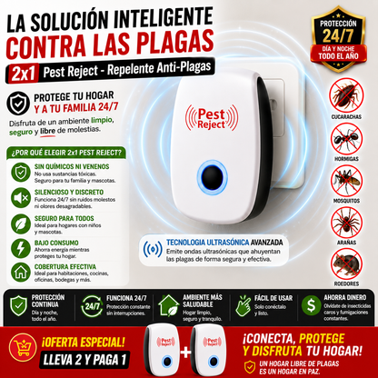 2x1 Pest Reject - Repelente Anti-Plagas