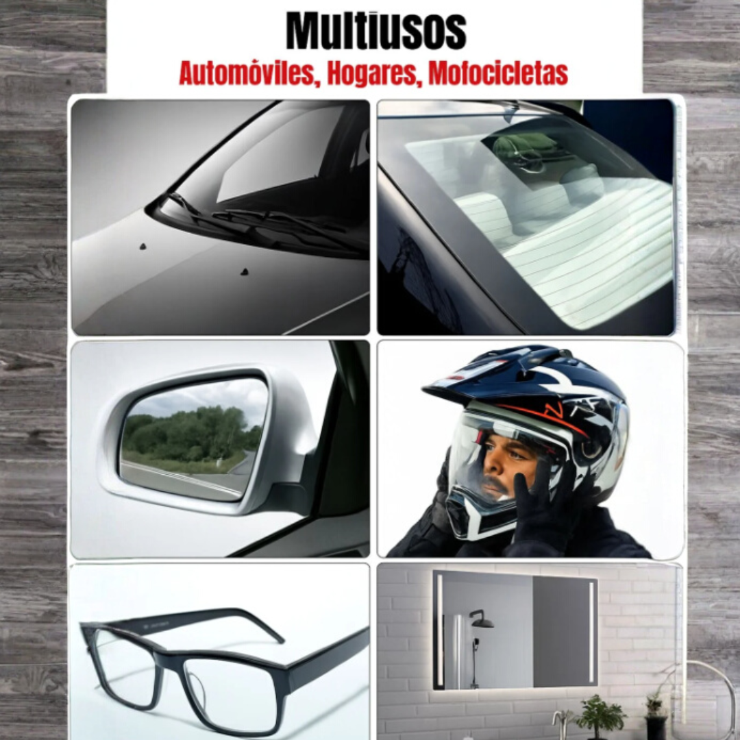 2x1 Limpiavidrios Antiempañante Hidrofóbico para Autos (Oferta solo por este Mes)