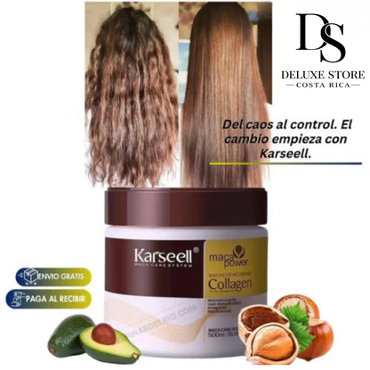 Karseell Liso Nutri-Plus: Mascarilla de Colágeno, Nuez y Aguacate