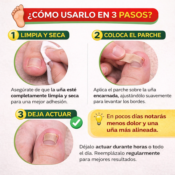 Parche Corrector Uña Fácil