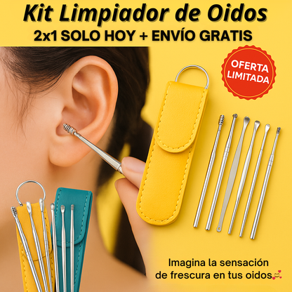 OFERTA 2x1  HOY⭐ Kit Limpiador de Oídos