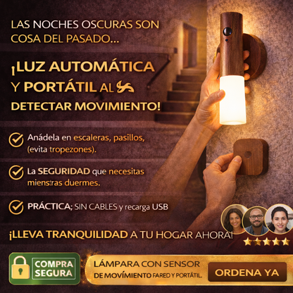 Lampara Portátil con Sensor de Movimiento