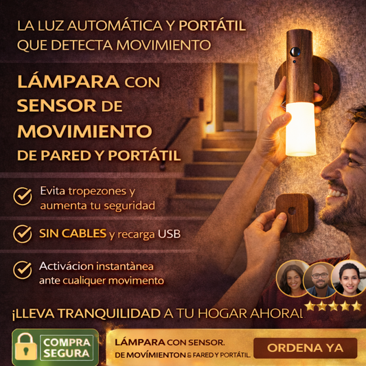 Lampara Portátil con Sensor de Movimiento