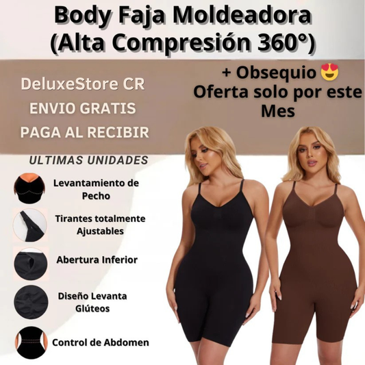 Body Faja Moldeadora (Alta Compresión 360°) + Obsequio 😍 Oferta solo por este Mes