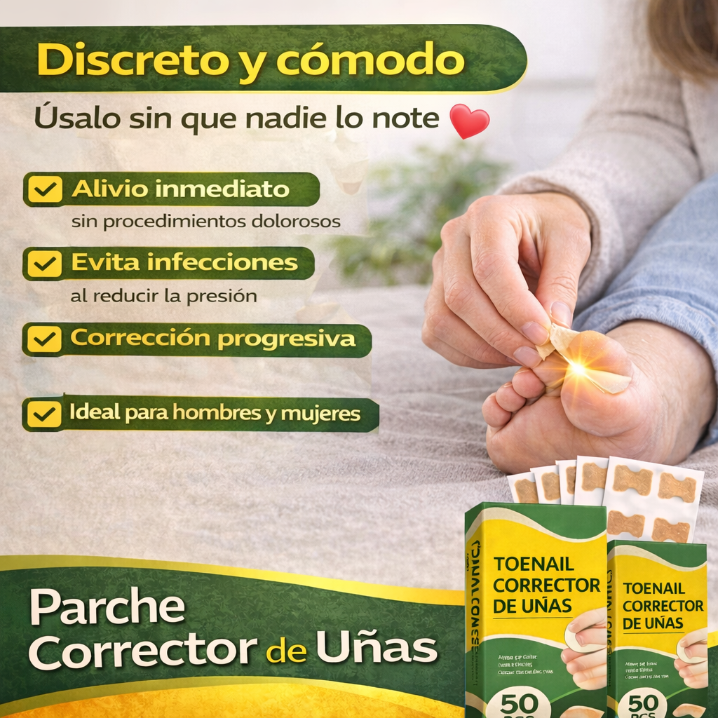 Parche Corrector de Uñas (50 Unidades)