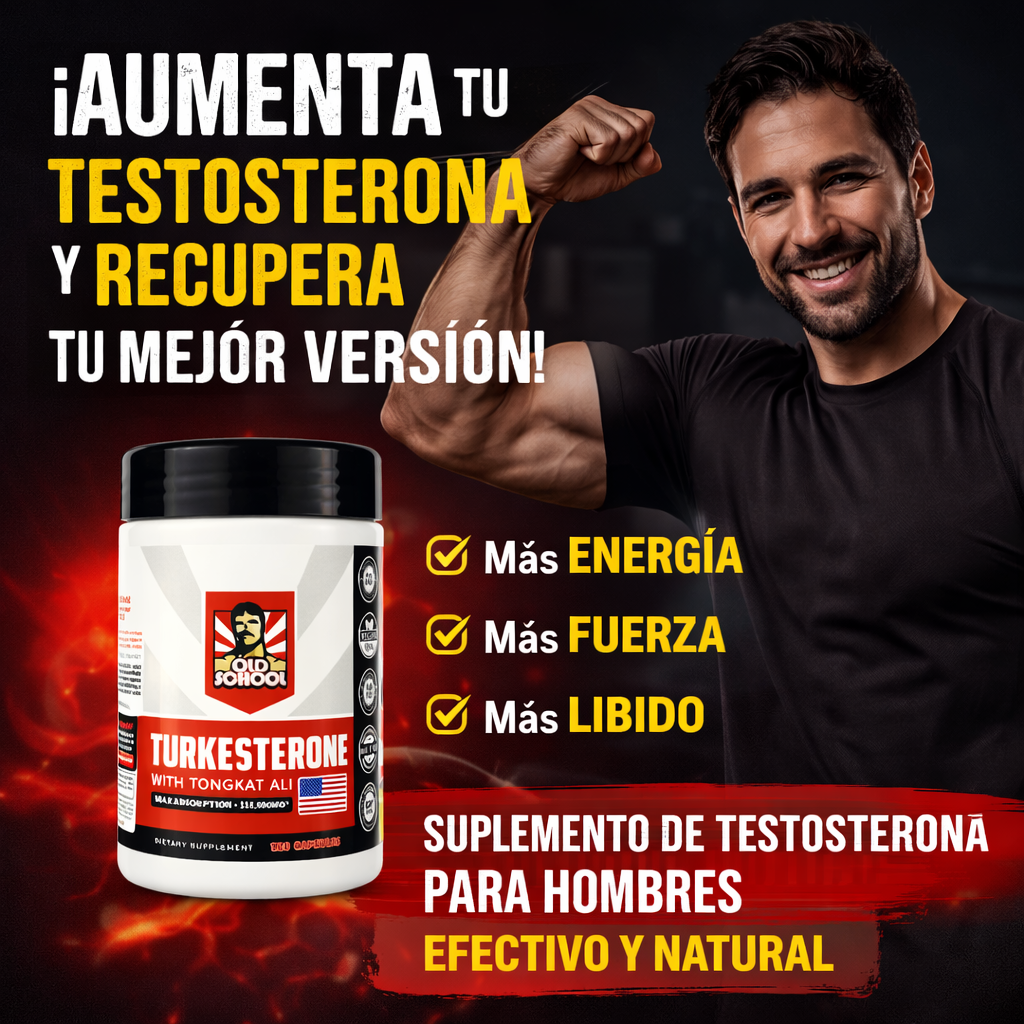 Turkesterone Suplemento de Testosterona para Hombres