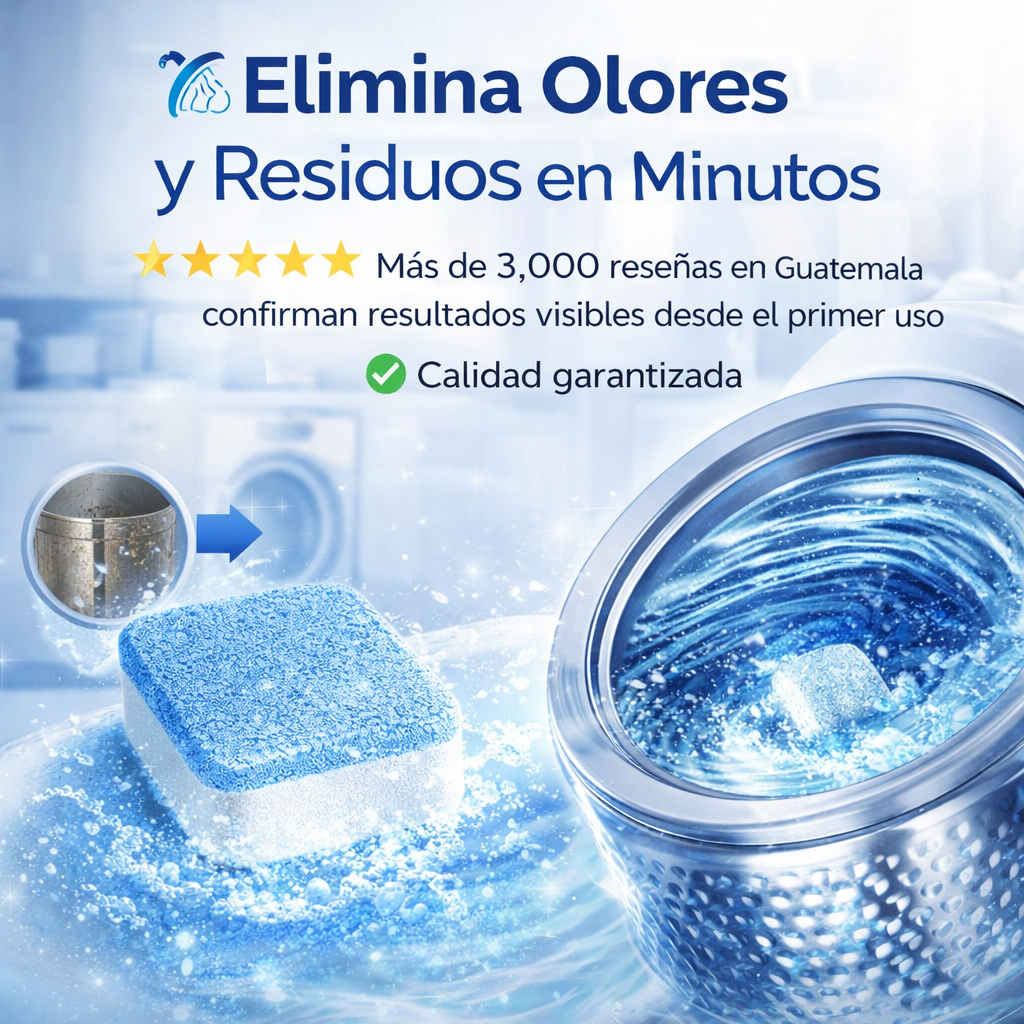 Max Home - Tabletas Limpiadoras de Lavadoras (12 Piezas)