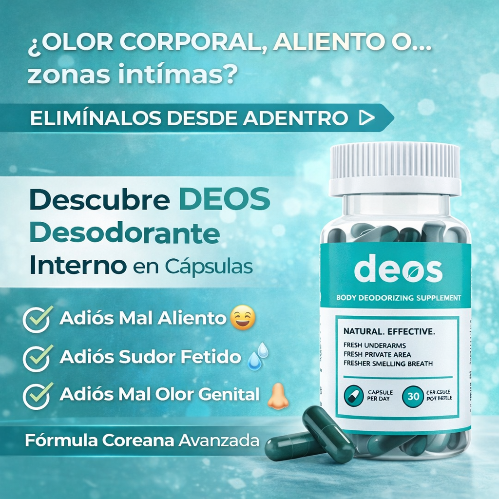 DEOS Suplemento Desodorante Interno - Frescura Natural