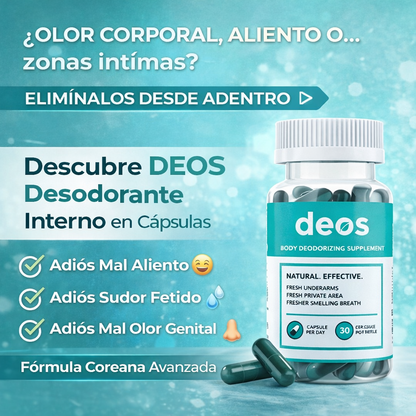 DEOS Suplemento Desodorante Interno - Frescura Natural